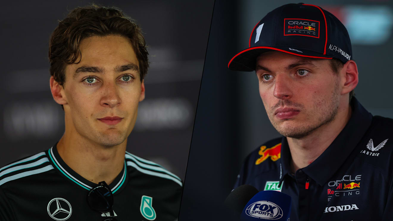 ‘I just got crashed into!’  – Russell and Verstappen offer verdicts on dramatic collision in Spain 